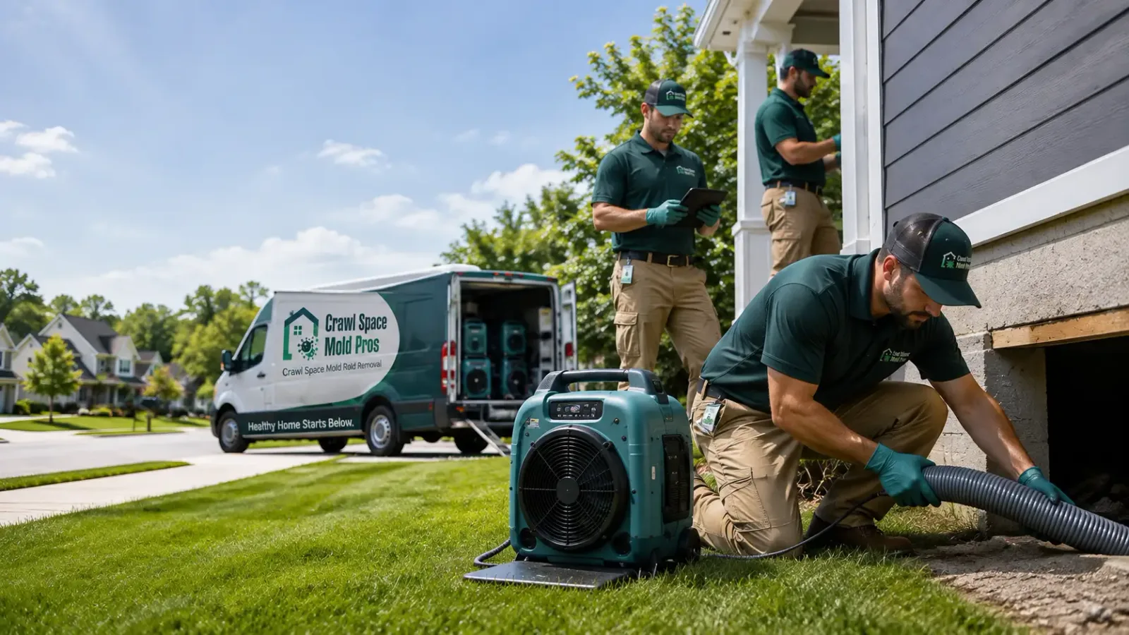 Crawl Space Mold Removal in Columbus, KY